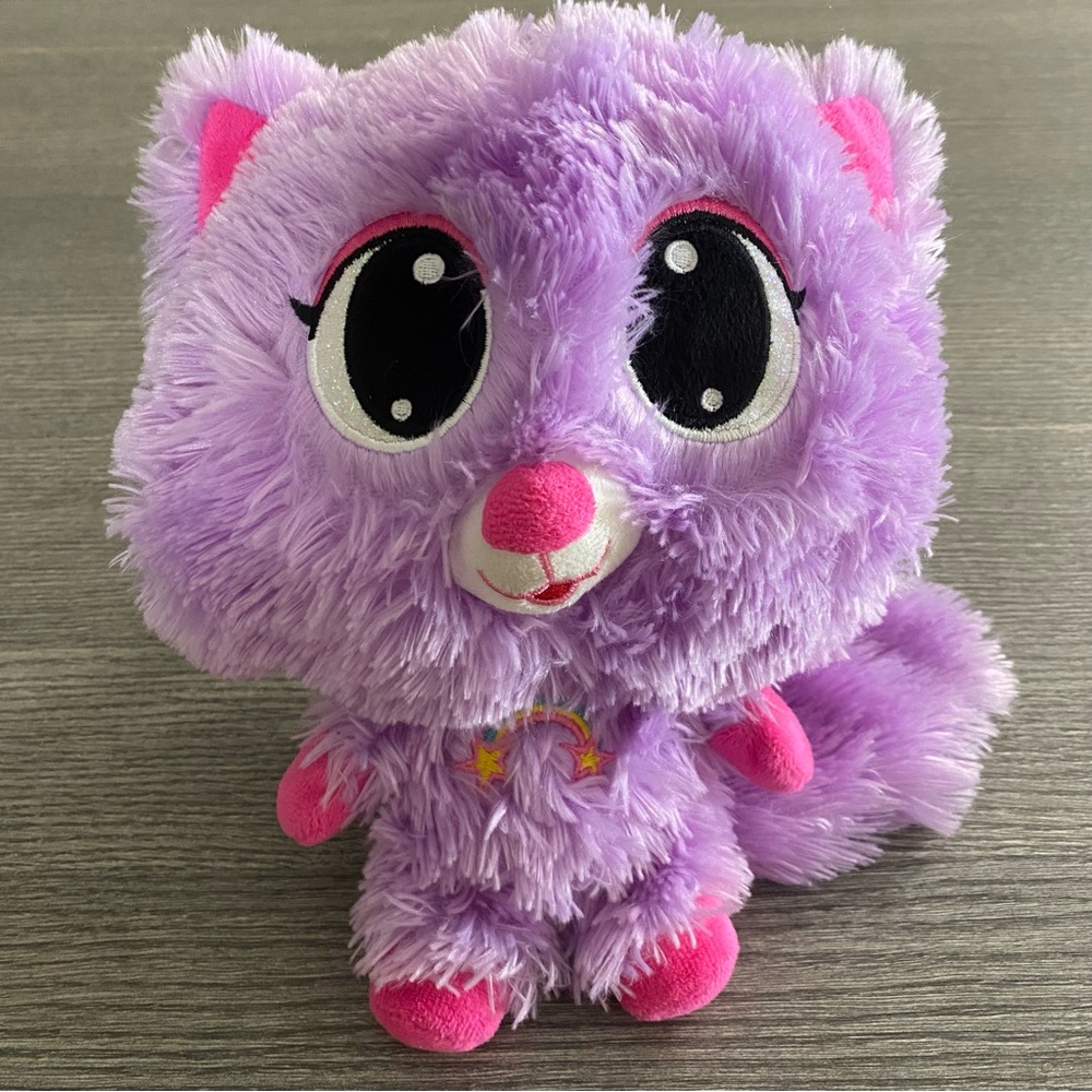 BMI Fox Plush Stuffed Animal Toy glittery eyes 11”